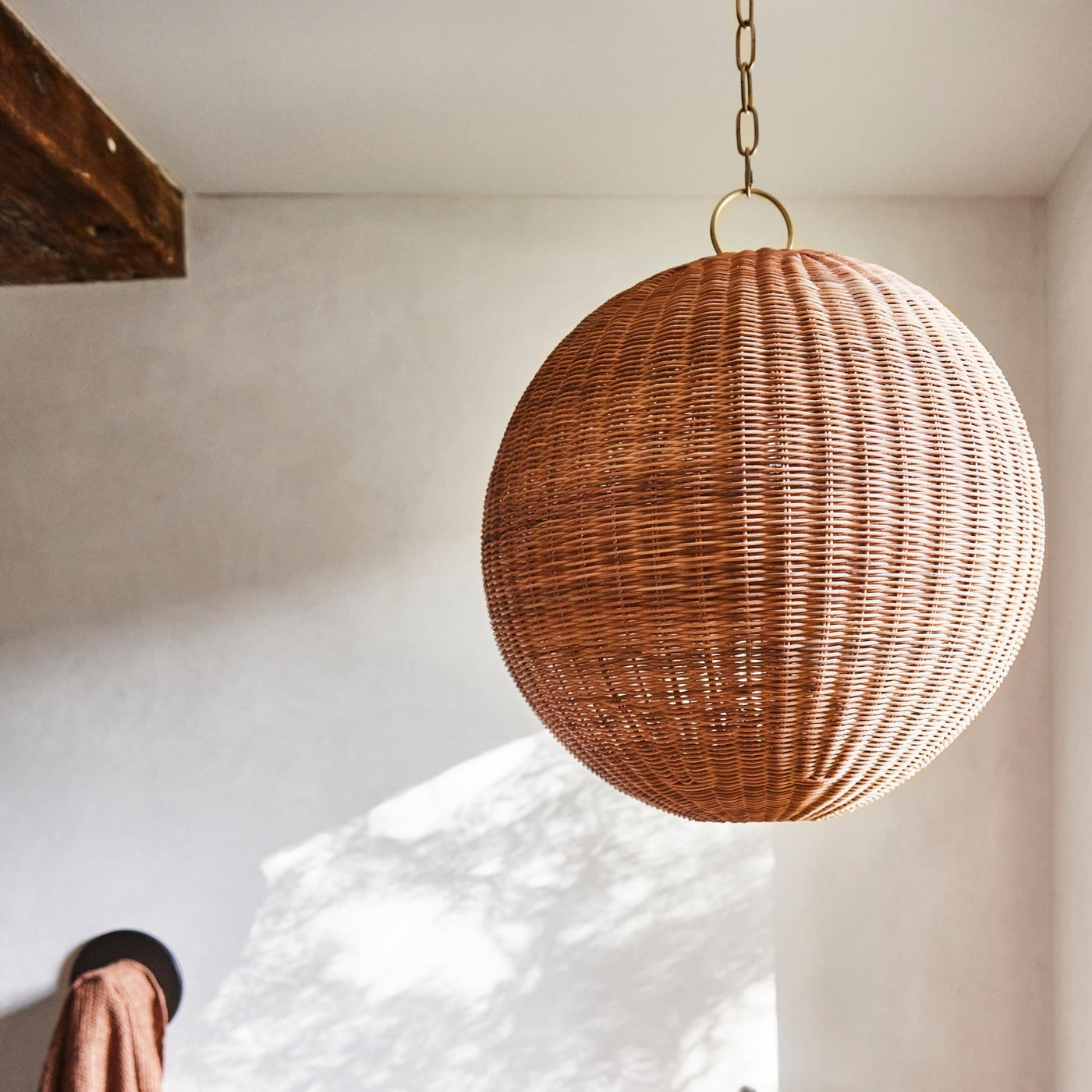 Miramar Rattan Round Pendant