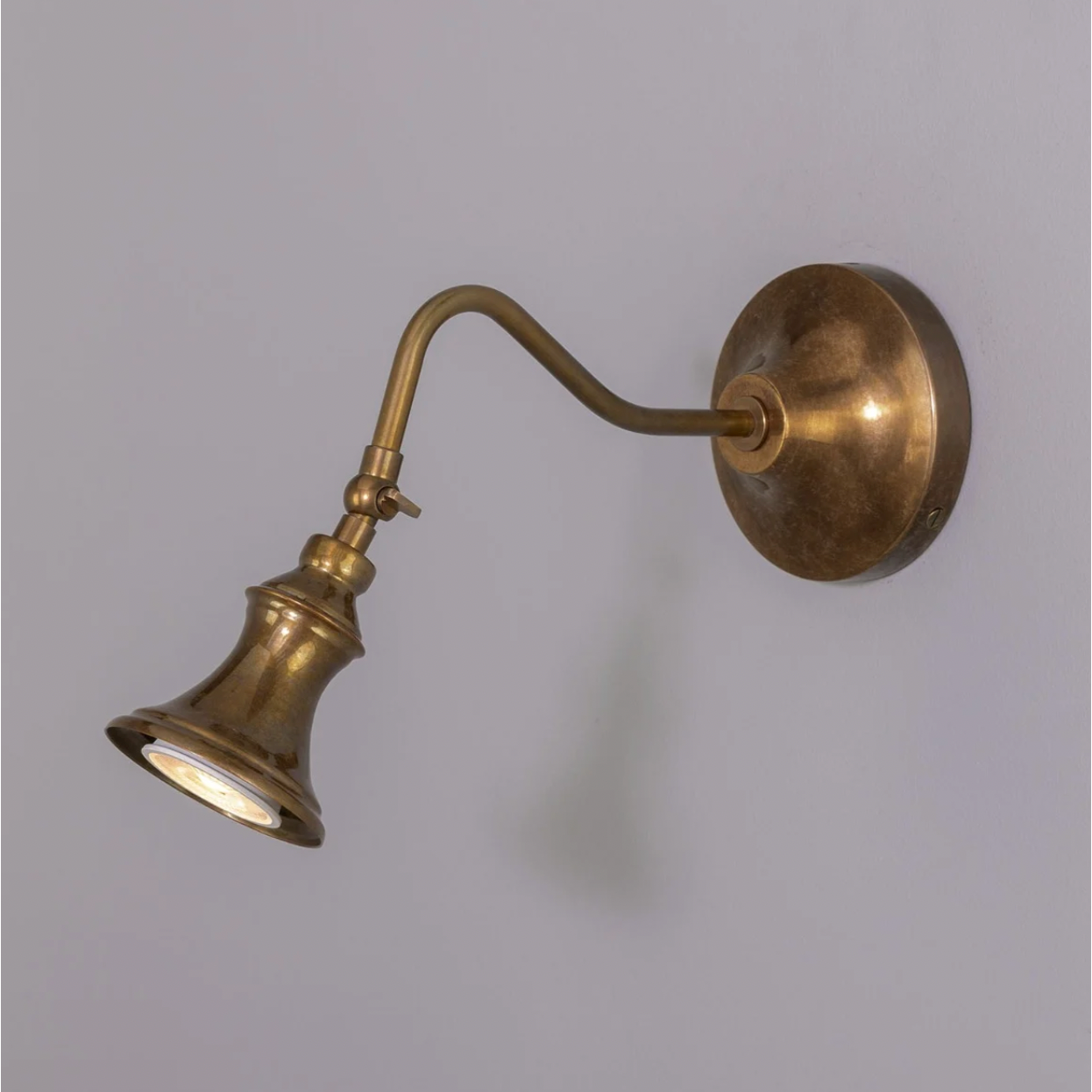 Kent Adjustable Brass Spotlight