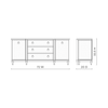 Fairfax 3-Drawer Sideboard