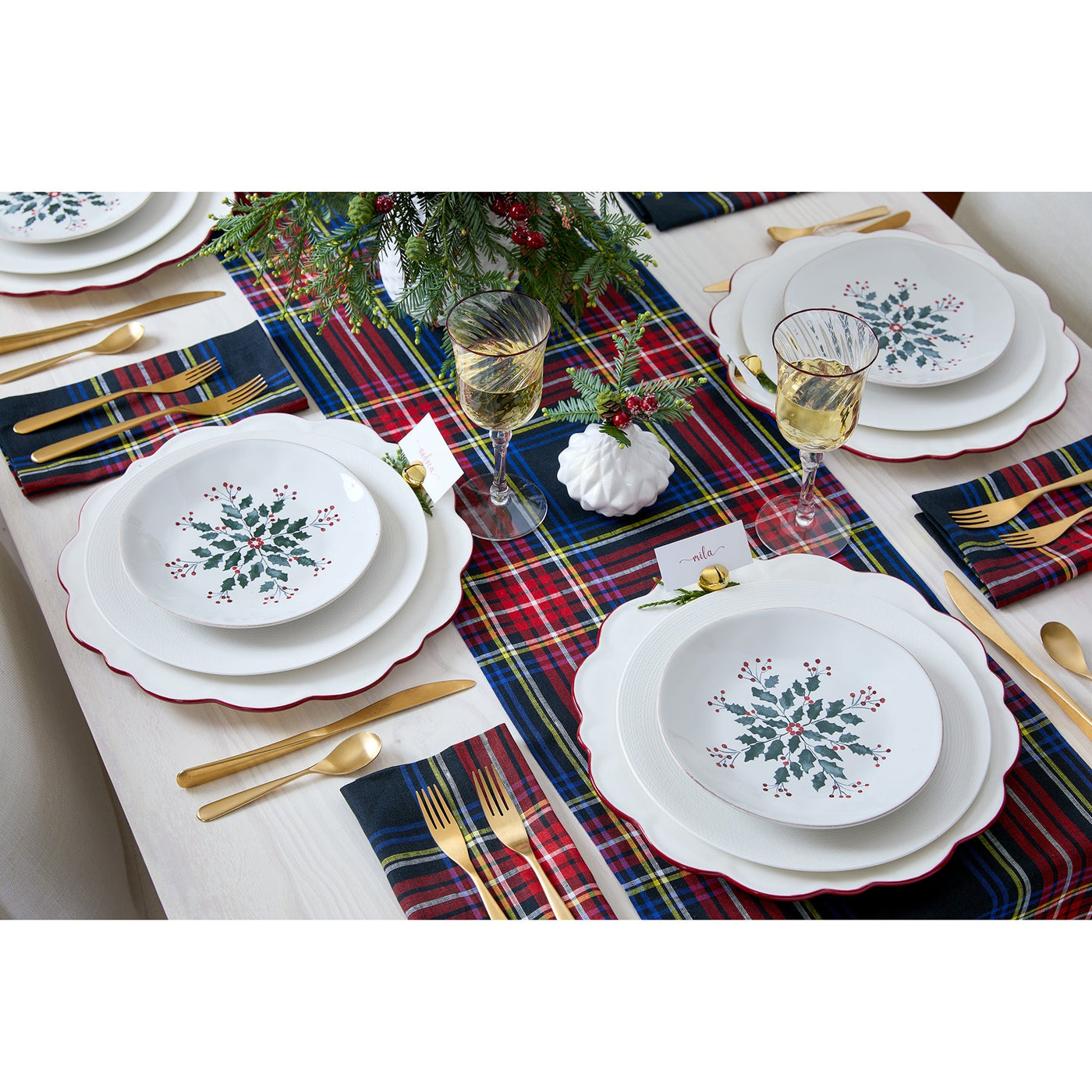 Stewart Plaid Placemats, Set of 4