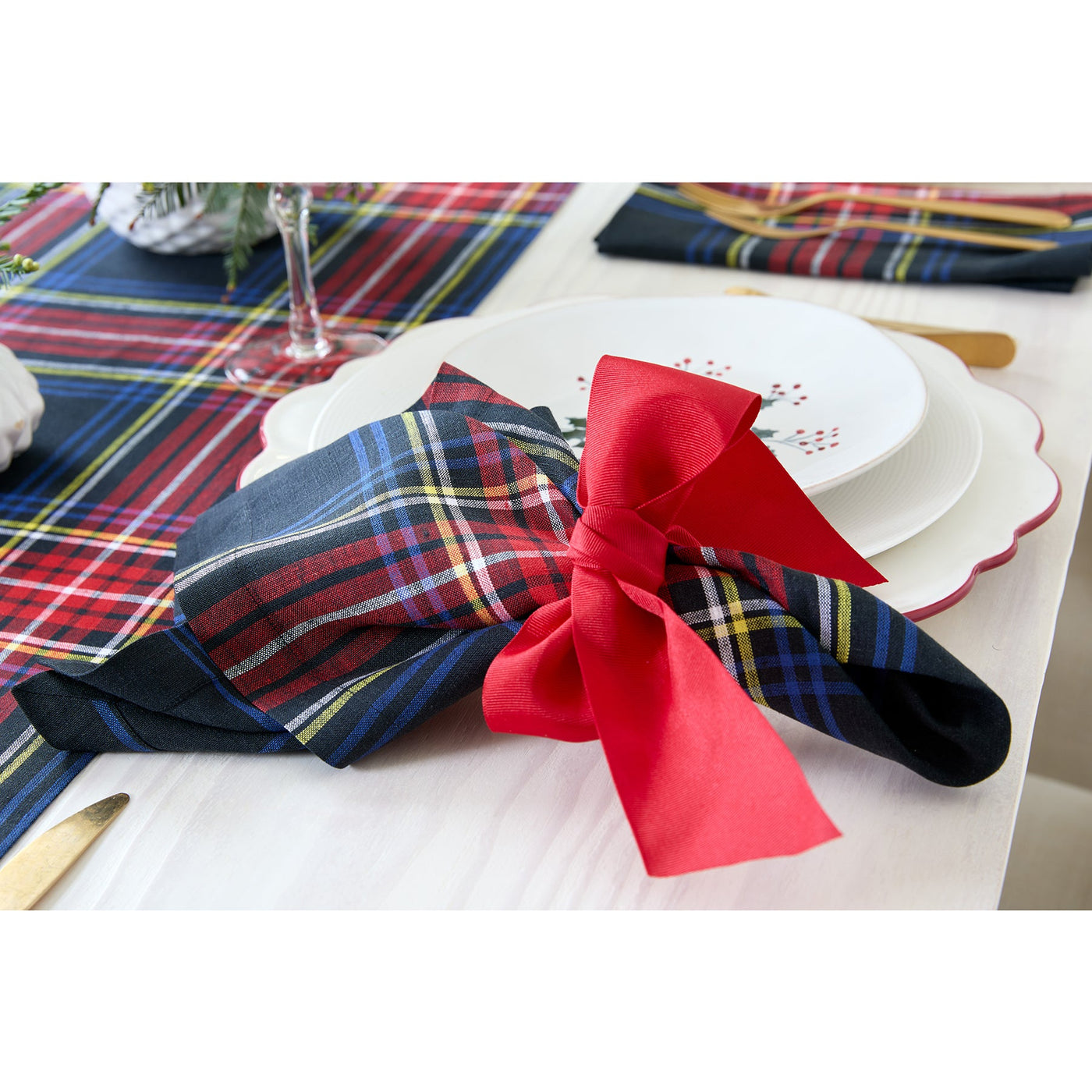 Stewart Plaid Napkins, Set of 4
