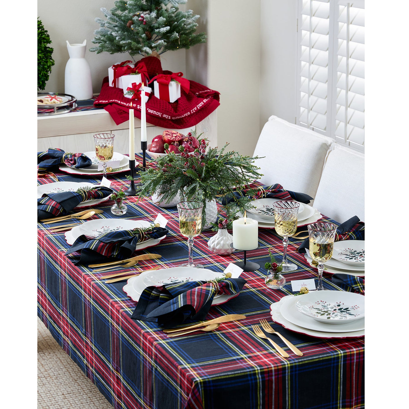 Stewart Plaid Tablecloth
