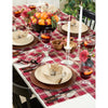 Burgundy Plaid Napkins, Set of 4