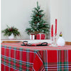 Madras Holiday Plaid Table Throw