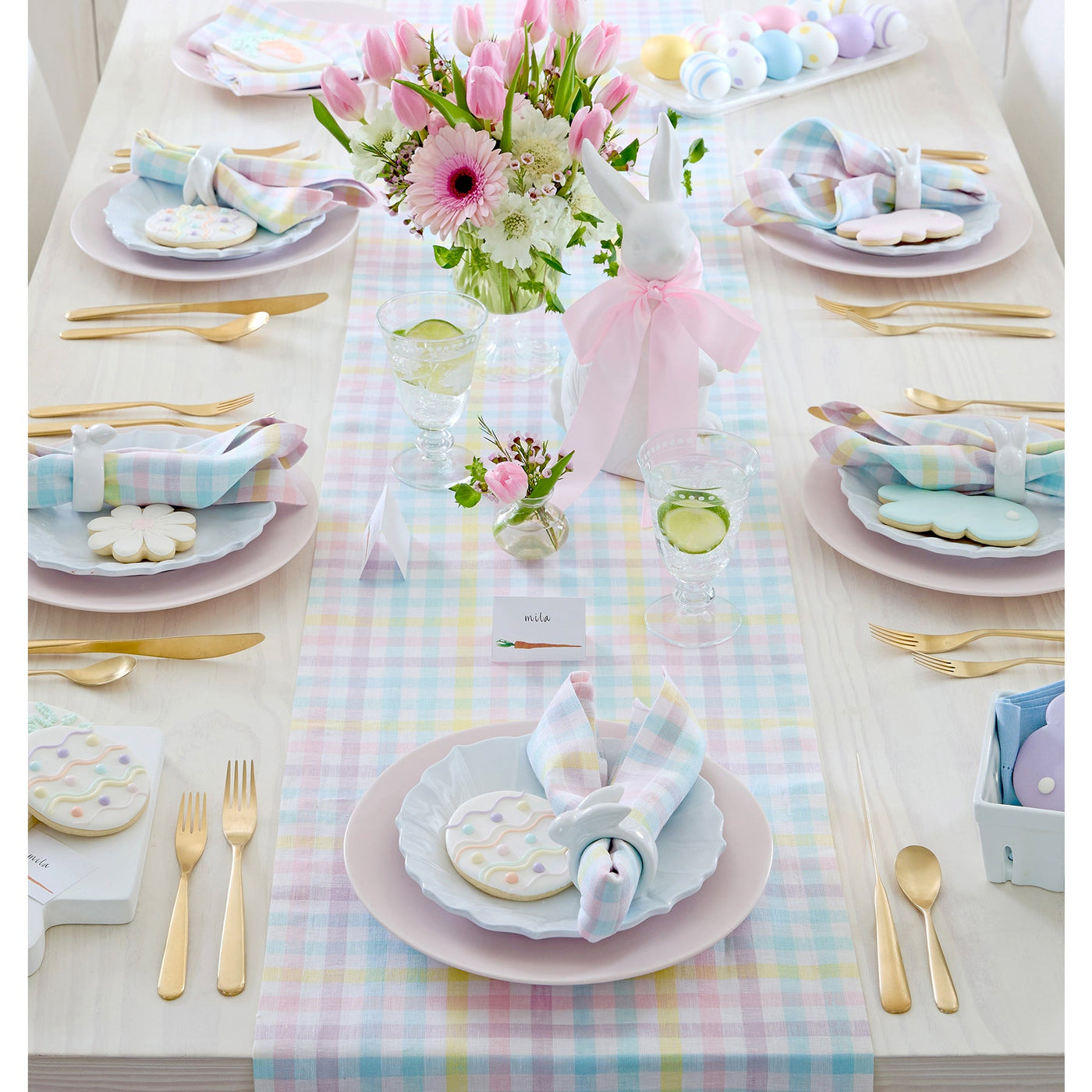 Gingham Table Runner