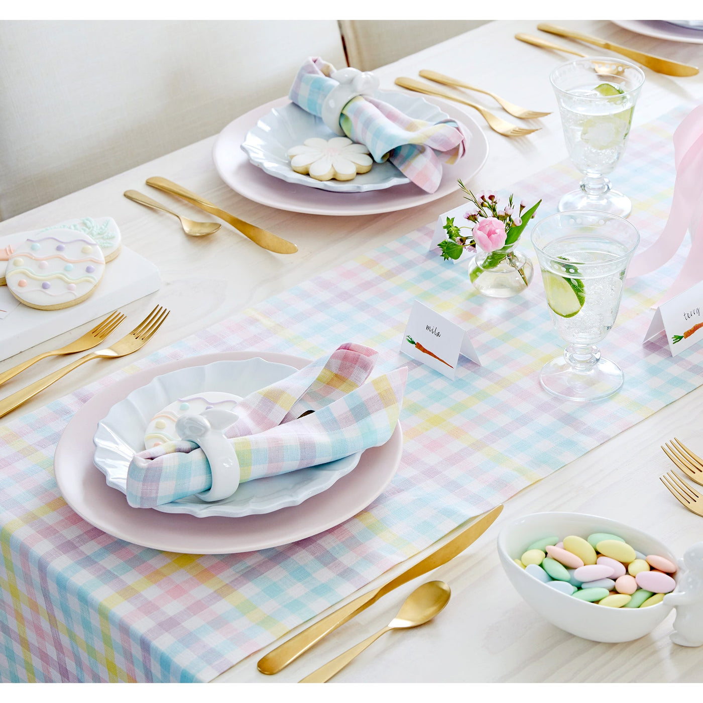 Gingham Table Runner
