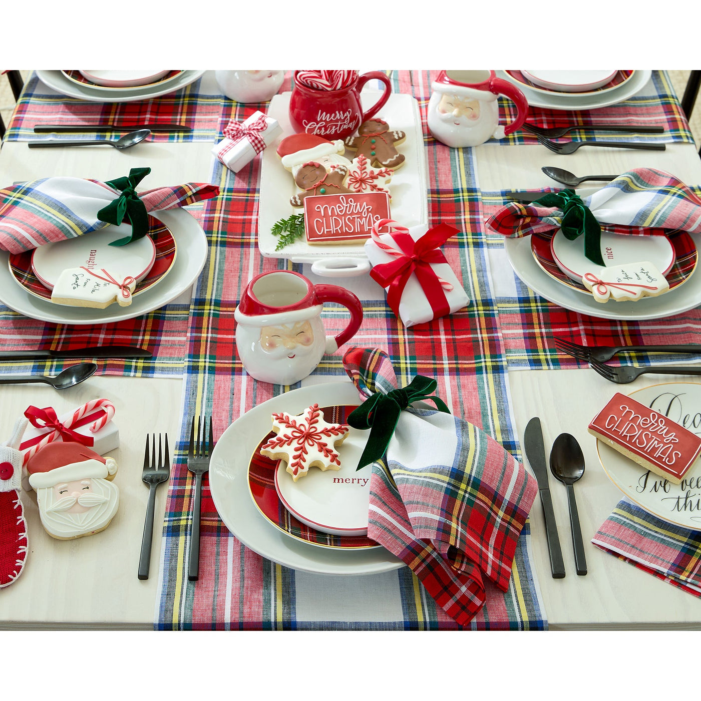 Stewart Plaid Placemats, Set of 4