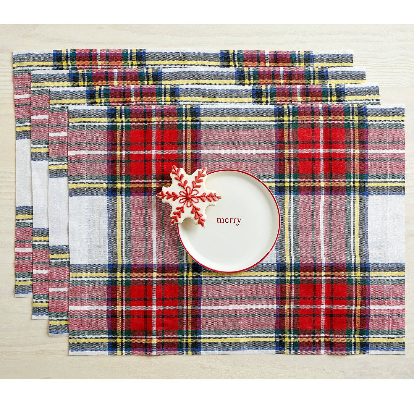 Stewart Plaid Placemats, Set of 4