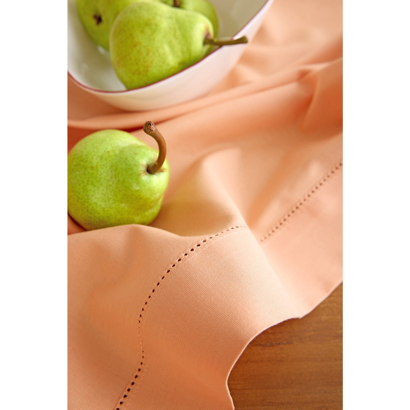 Cotton Linen Hemstitch Tablecloth