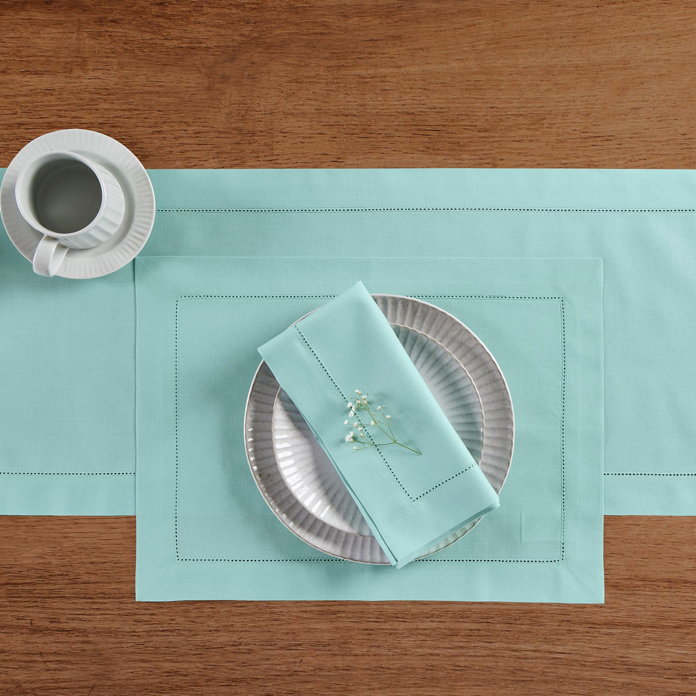 Cotton Linen Hemstitch Napkins