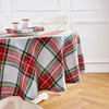Stewart Plaid Round Tablecloth