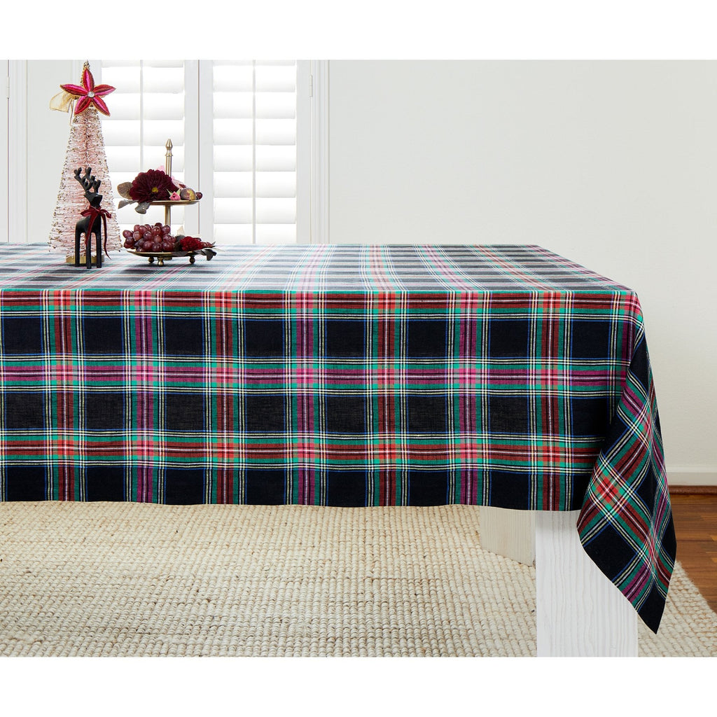 Jewel Plaid Tablecloth