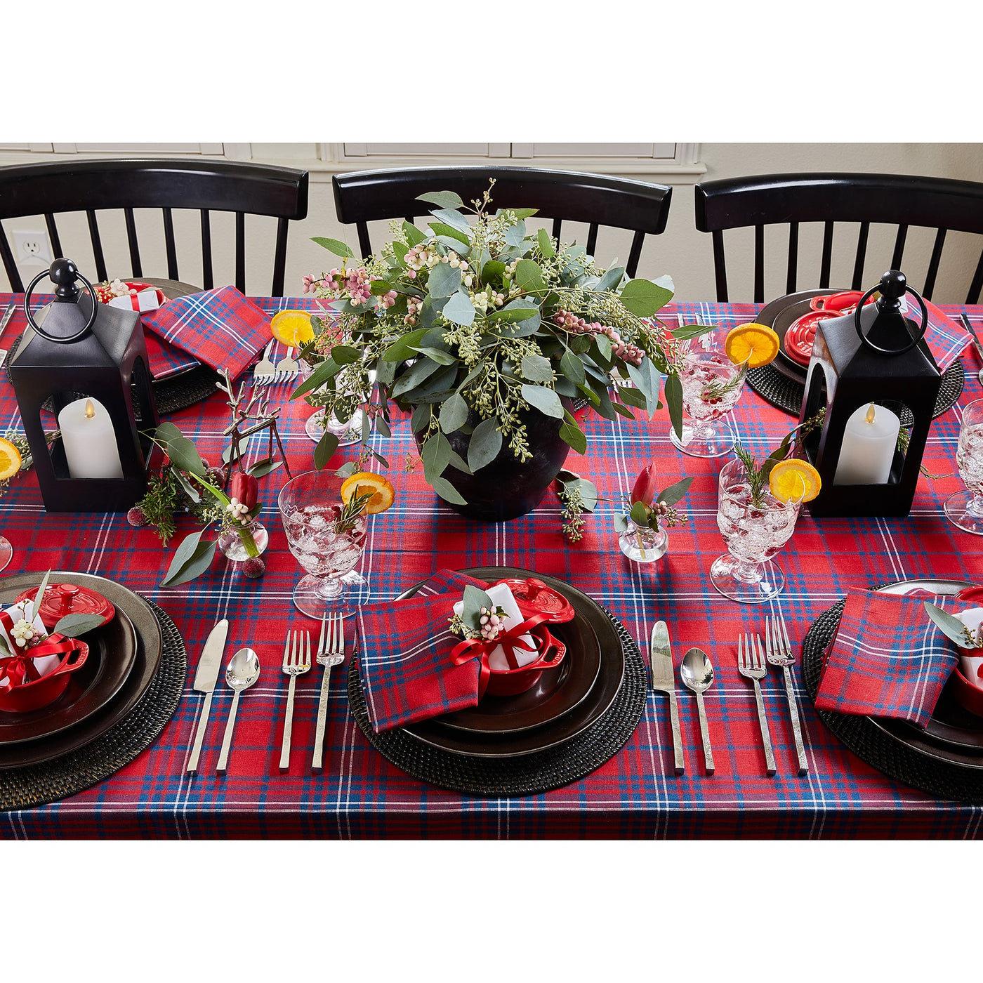 Red Tartan Plaid Tablecloth