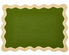 Hampton Moss Green & Tan Trim Placemat & Napkin (Set of 4)