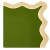 Hampton Moss Green & Tan Trim Placemat & Napkin (Set of 4)
