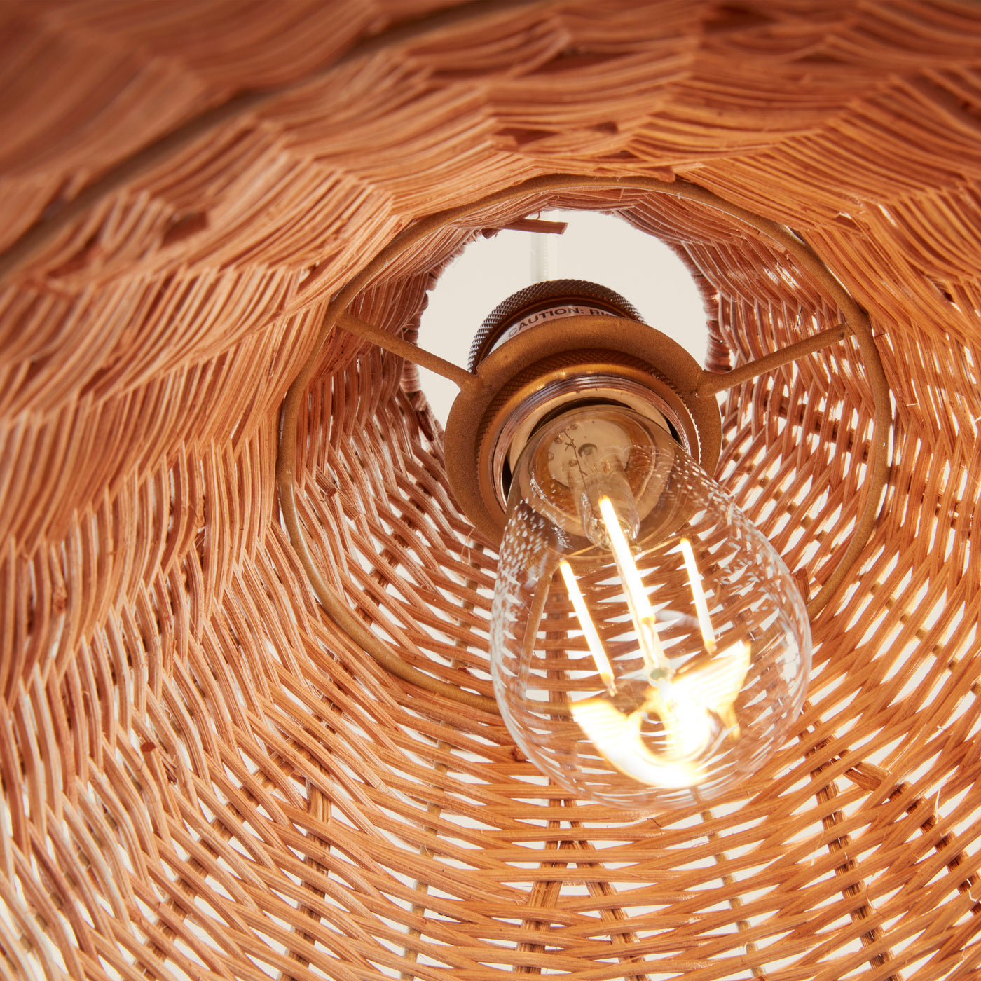 Kasbah Rattan Tall Pendant