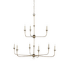 Nottaway Bronze Two-Tier Chandelier