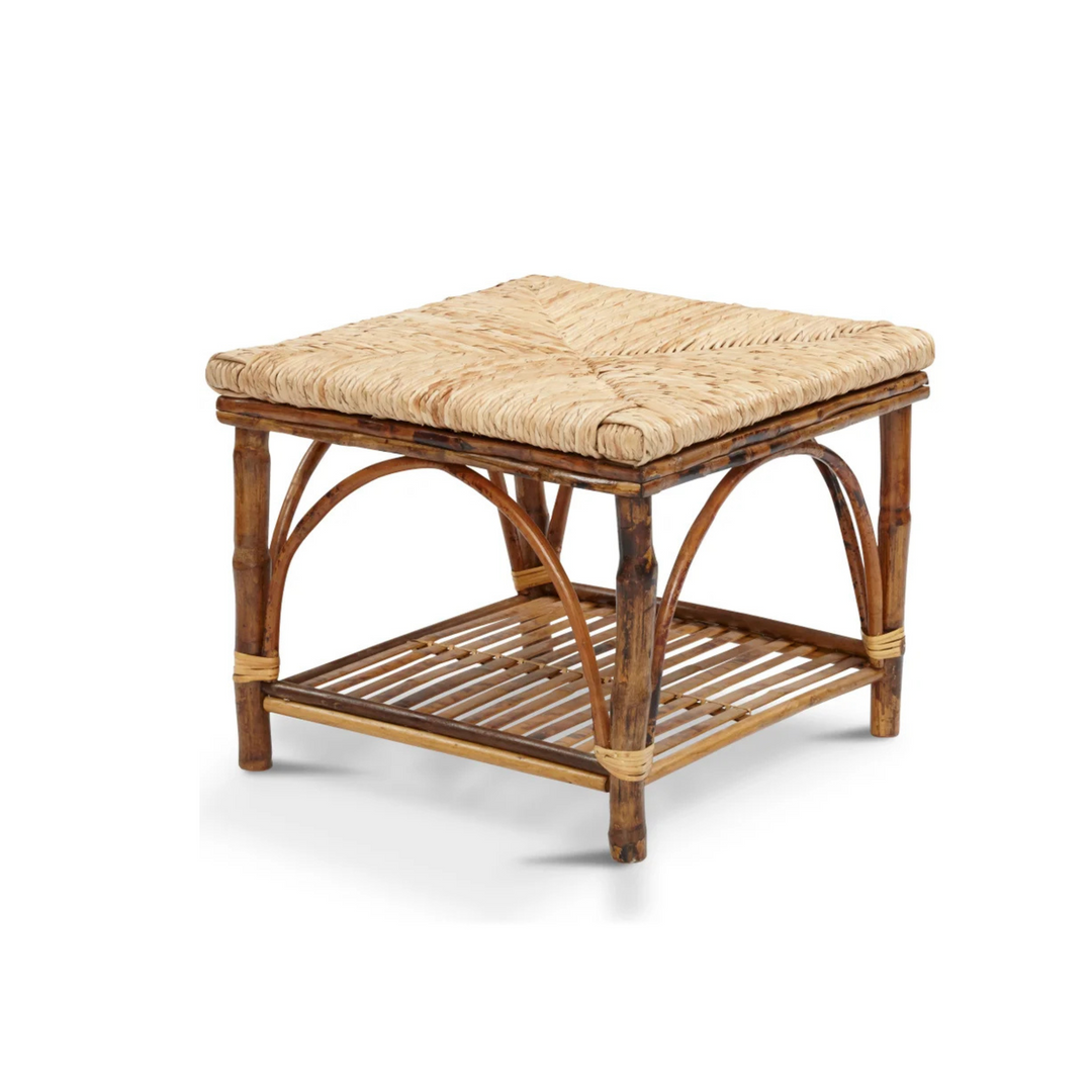 定価7.4万 MOUNTAIN RESEARCH RATTAN OTTOMAN Rattan Rush Ottoman with Woven Seat | Hadley James – Hadley James