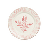 Madeira Dinner Plate – Flowers & Waves (Pink & White)
