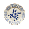 Madeira Dinner Plate – Flowers & Waves (Blue & White)