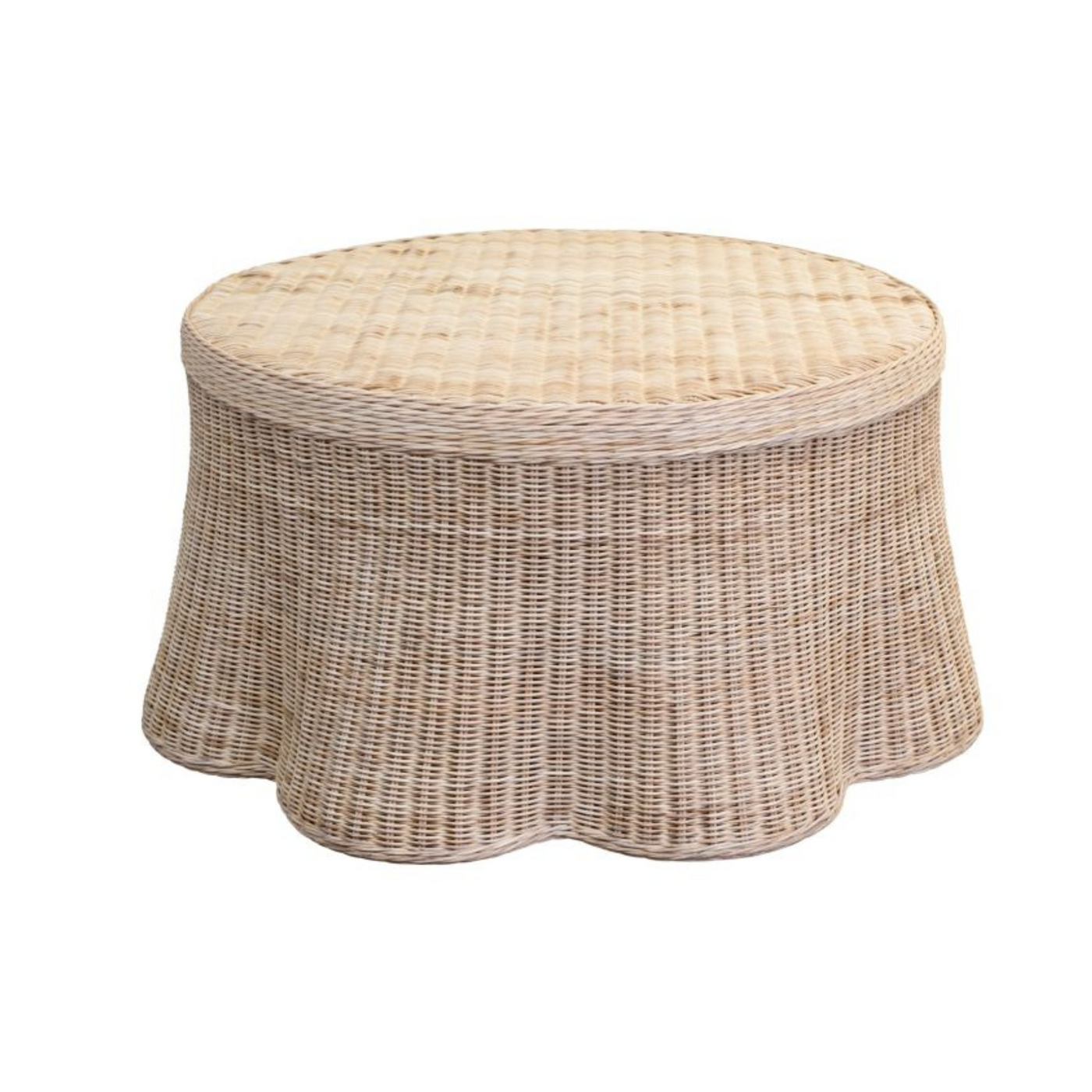 Averly Scalloped Round Coffee Table
