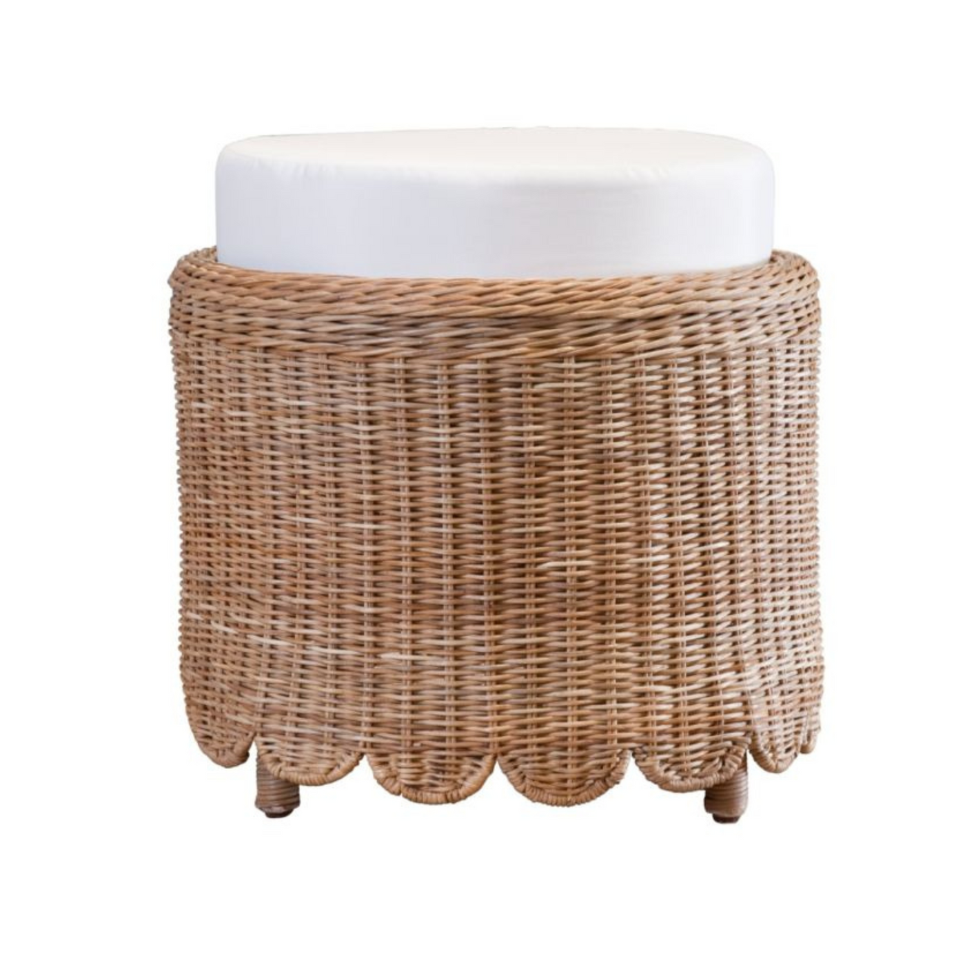 Marin Round Woven Foot Stool