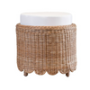 Marin Round Woven Foot Stool