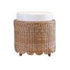 Marin Round Woven Foot Stool