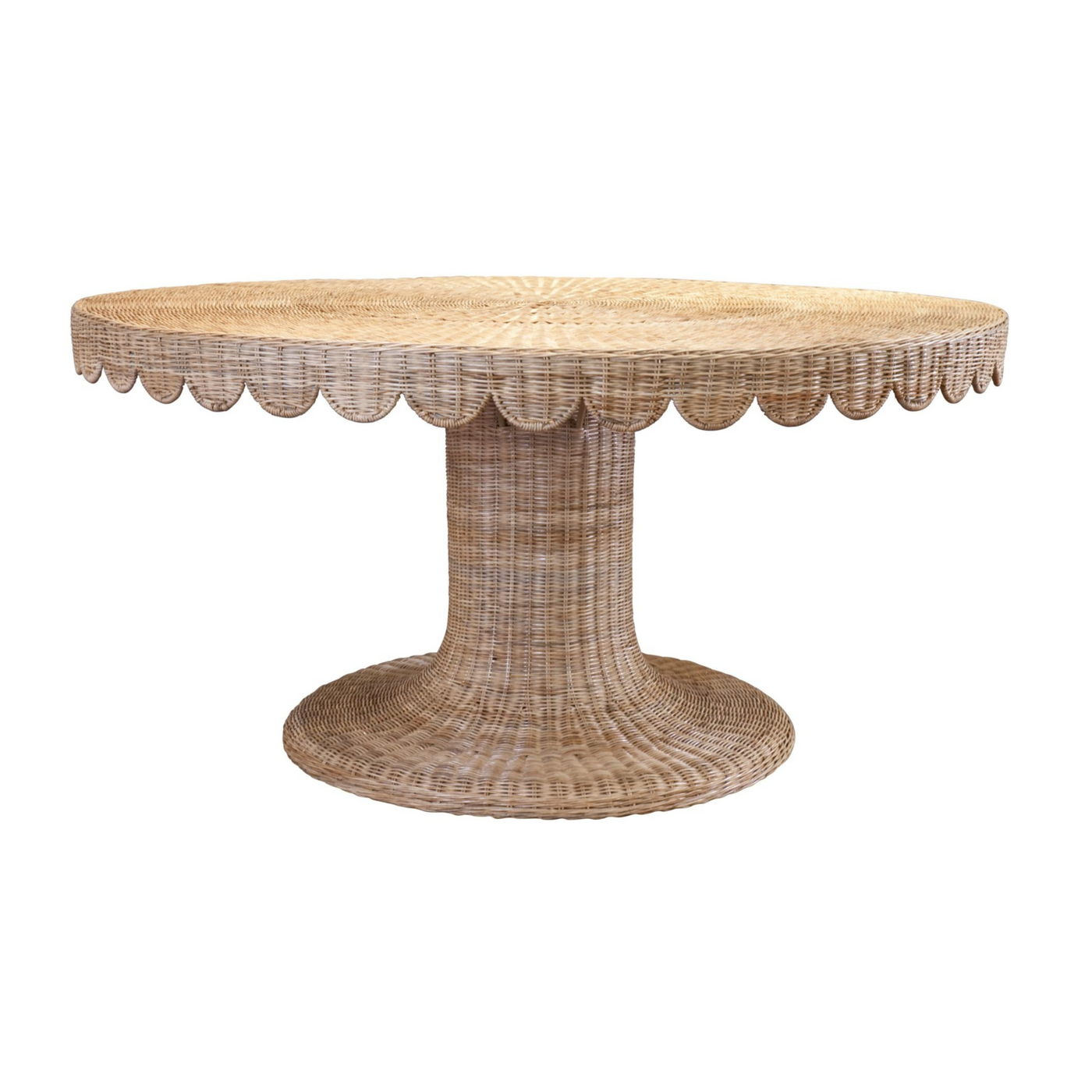 Isla Scalloped Dining Table, 60"