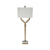 Champagne Gold Quatrefoil Buffet Lamp
