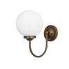 Hendrix Opal Glass Globe Wall Sconce