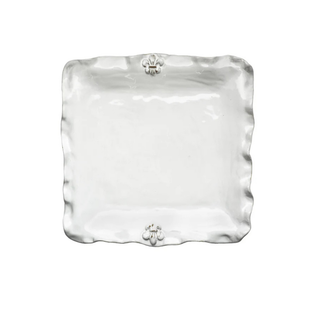 Fleur de Lis Square Platter