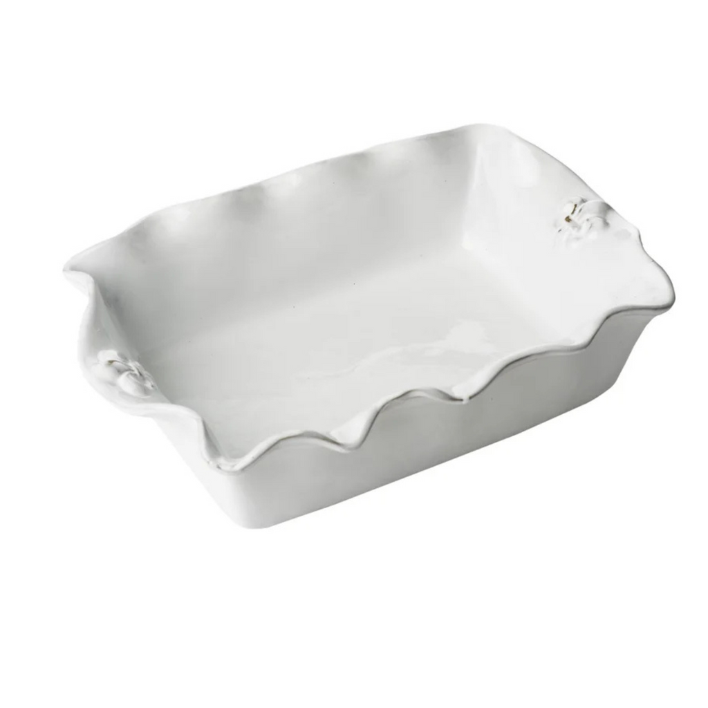 Fleur de Lis Rectangular Casserole