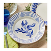 Madeira Dinner Plate – Flowers & Shells (Blue & White)