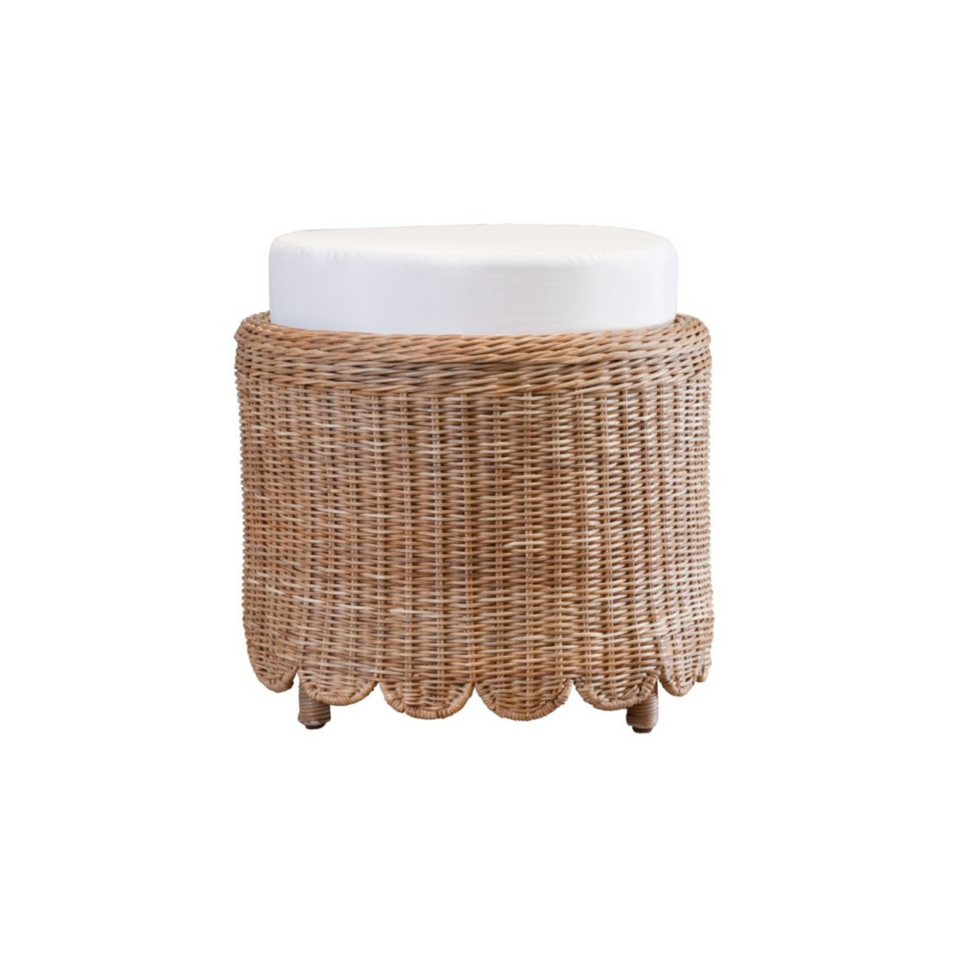 Marin Round Woven Foot Stool
