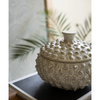 Pebbled White Ceramic Canisters (Set of 2)