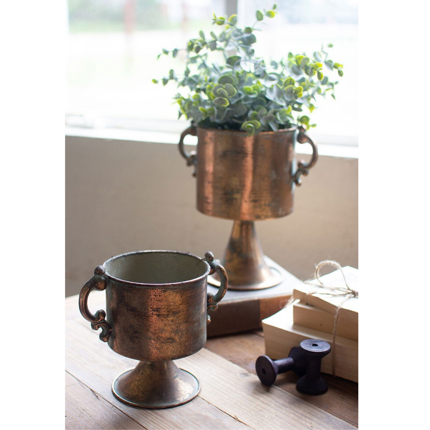 Whitmore Copper Planter Set