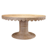 Isla Scalloped Dining Table, 60"