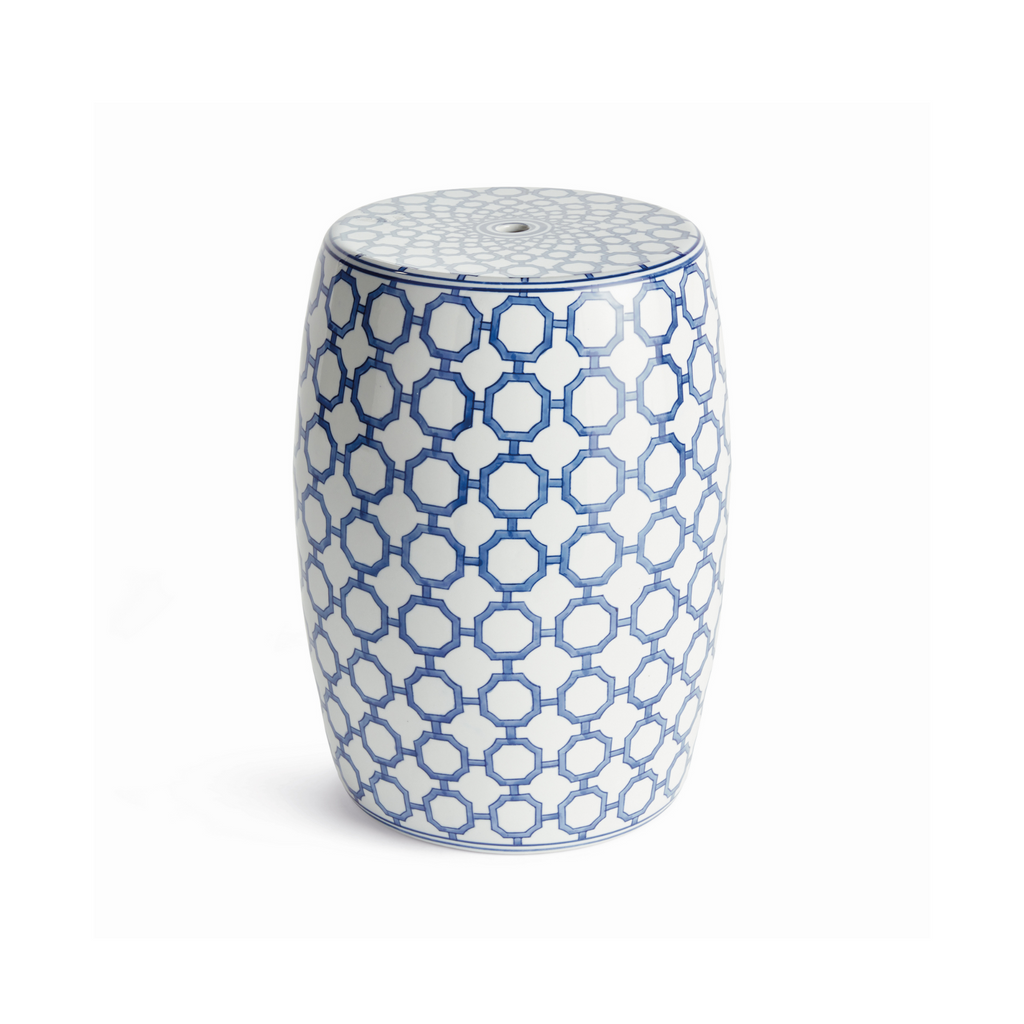 Blue Dynasty Link Garden Stool