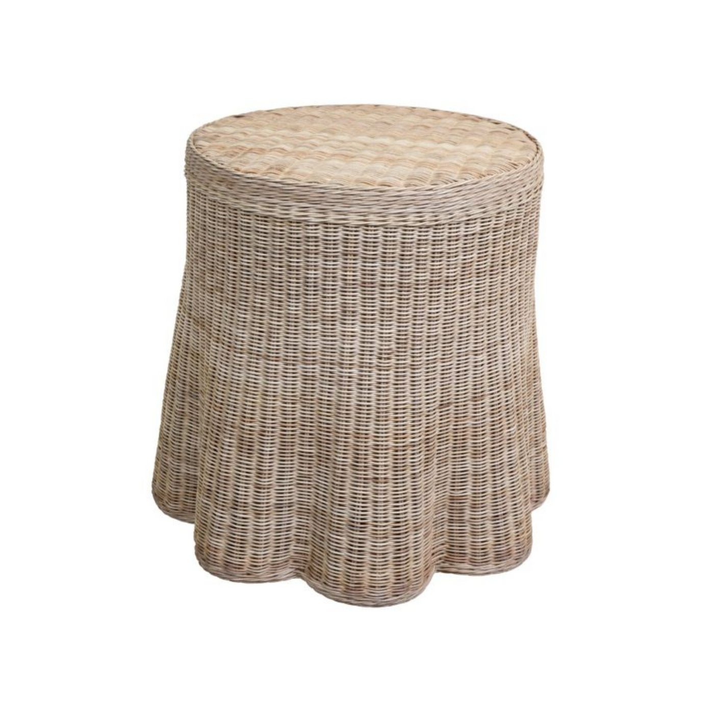 Averly Scalloped Side Table