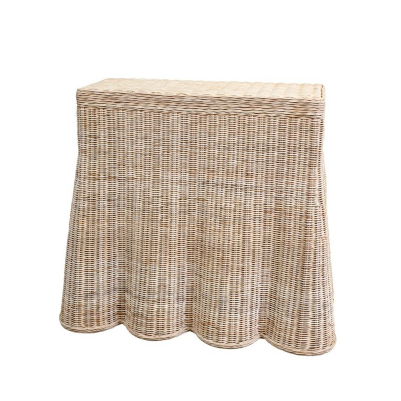 Averly Scalloped Small Console Table