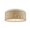 Colchester Raffia Flush Mount