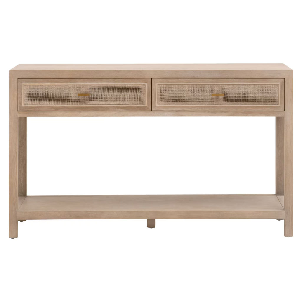 Brielle Cane Entry Console Table