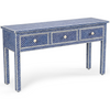 Brighton Blue Bone Inlay Console Table