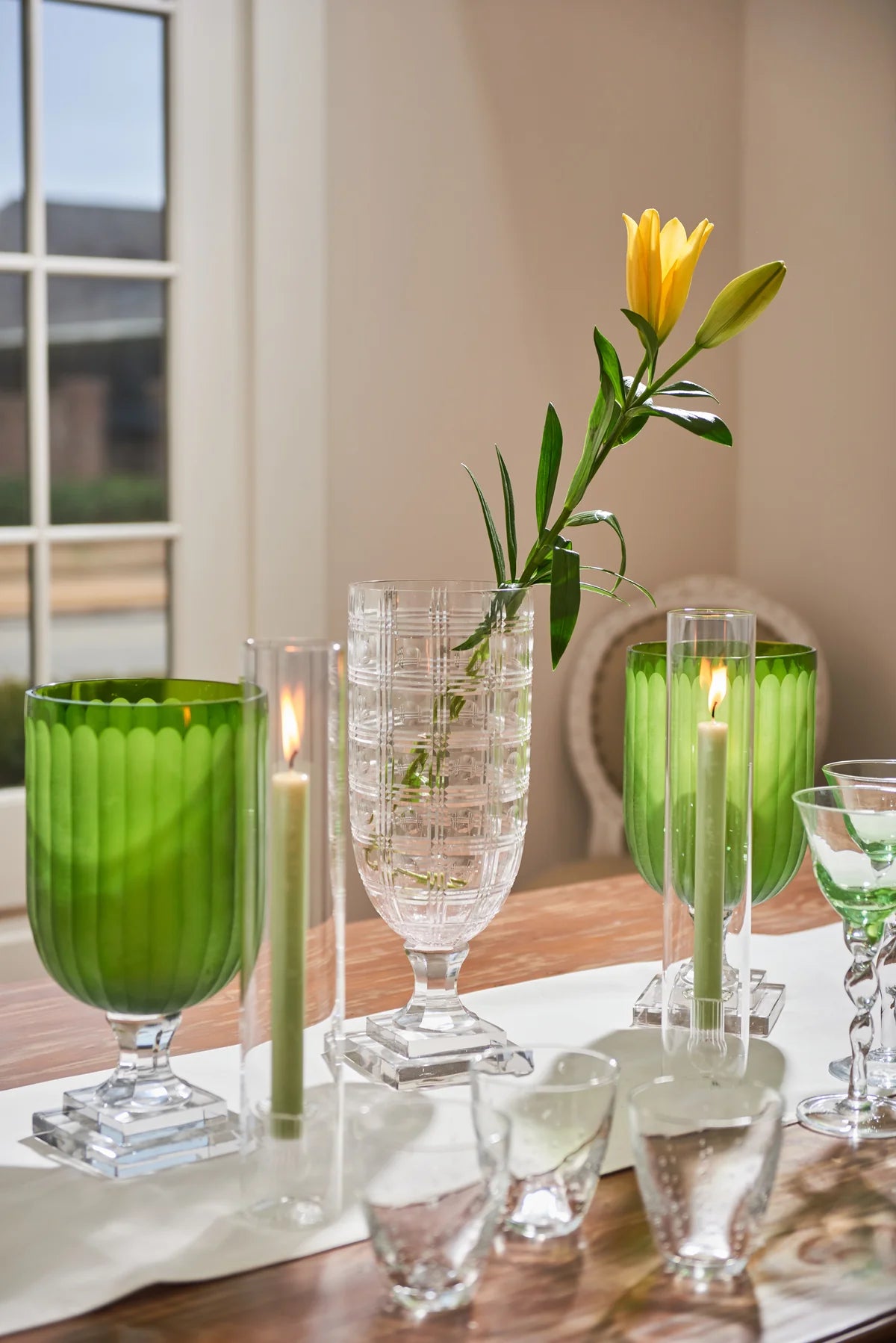 Aurelia Hurricane Candleholder, Set of 4