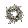 Blue Spruce Wreath with LED Lights, Extra-Large with Snow 32"