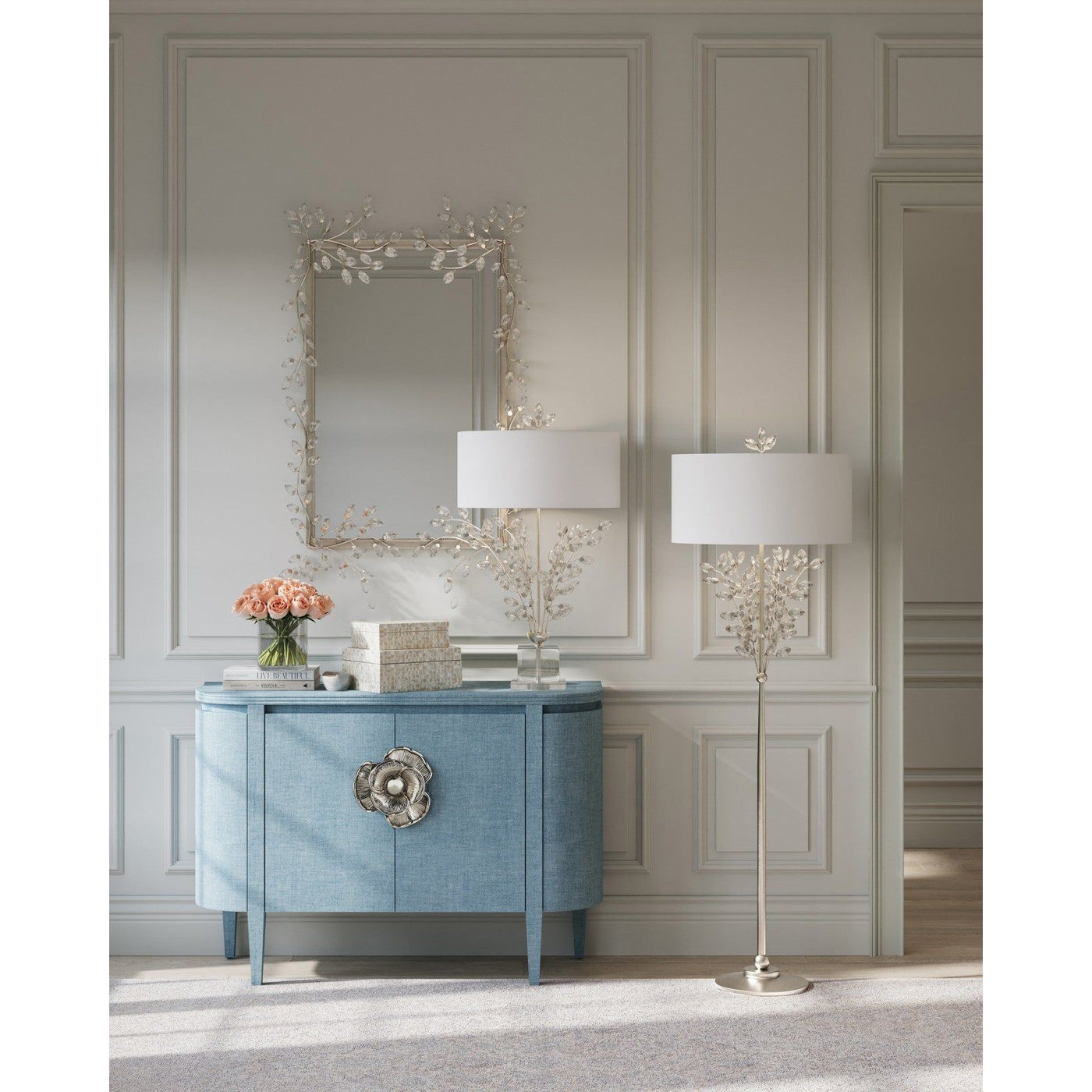 Marlowe Demi-Lune Cabinet