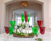 Francesca Wine Glass – Set of 4 (Garnet and Emerald)