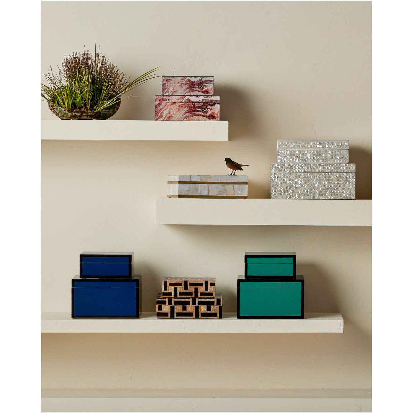 Thistle Pearl Box - Set of 2