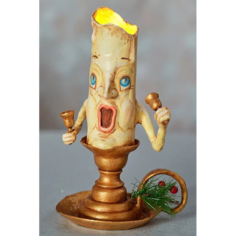 Bell Ringing Bob Whimsical Christmas Candle by Jorge de Rojas